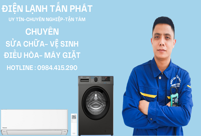 Trung tâm điện lạnh Tấn Phát chuyên vệ sinh máy giặt uy tín, giá rẻ tại Hà Nội