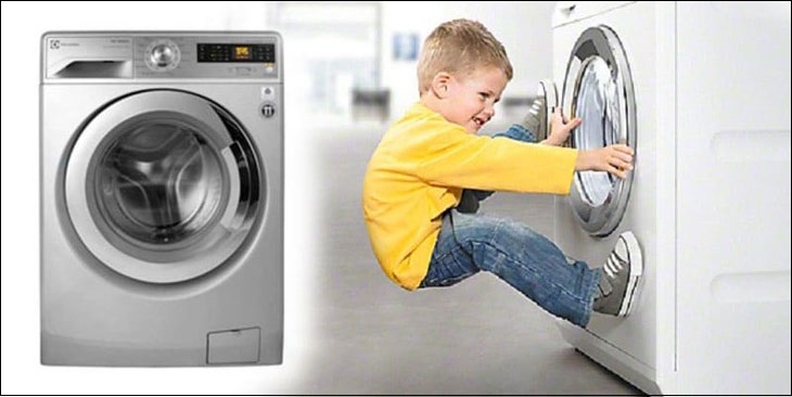 Sửa lỗi LOC - Khóa Trẻ Em trên máy giặt Electrolux cửa ngang.