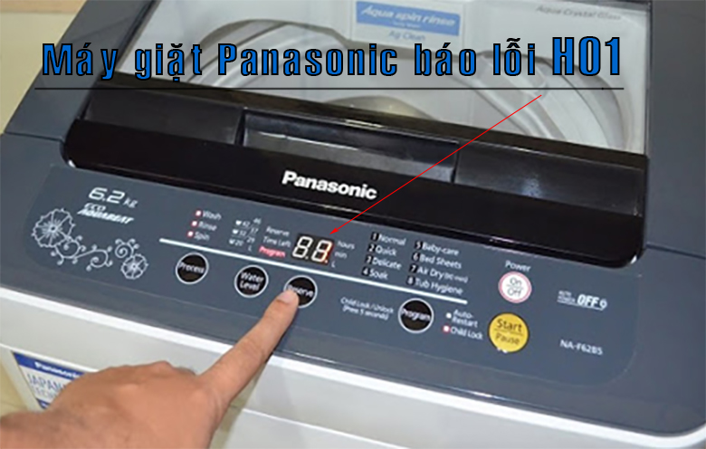 các lỗi trên máy giặt panasonic. lỗi H01 trên máy giặt panasonic