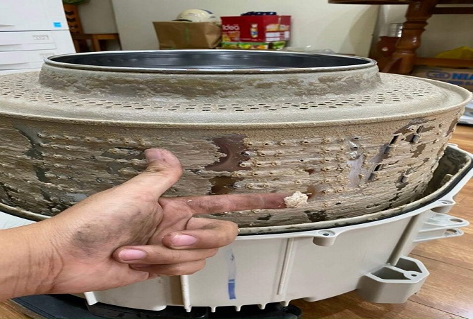 Dịch vụ vệ sinh lồng máy giặt chuyên sâu tháo lồng tại Tây Mỗ - Nam Từ Liêm - Hà Nội.